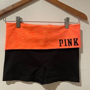 VICTORIA’S SECRET Yoga Workout Gym Summer Spandex Shorts Orange S